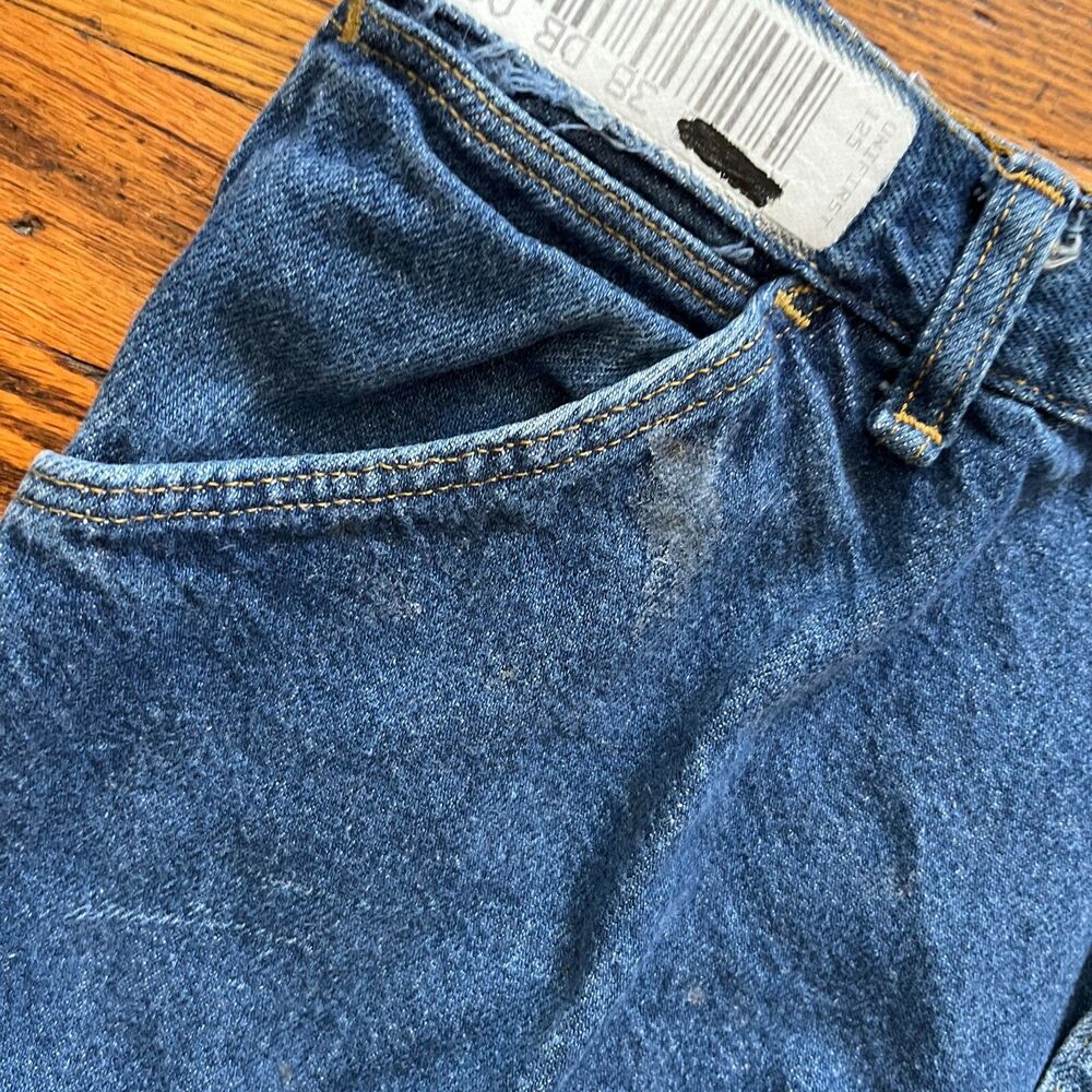 Vintage BIG BEN by Wrangler Jeans Mens 38x31 Heavy Blue Denim Pant USA Made - Picture 5 of 15